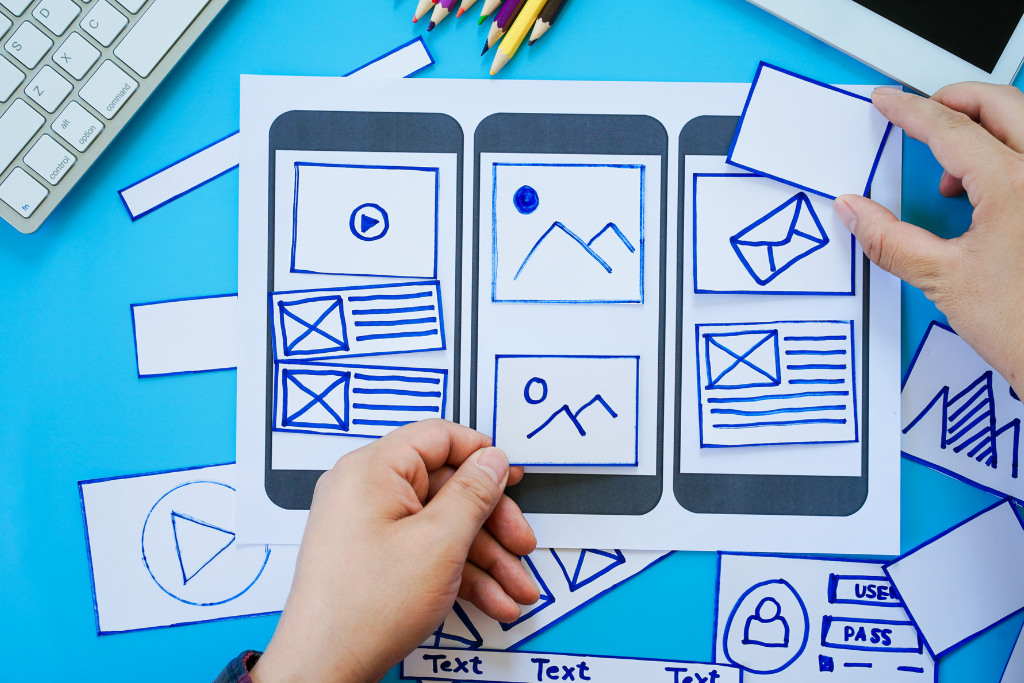 BrandBlues preparing UI design for mobile app